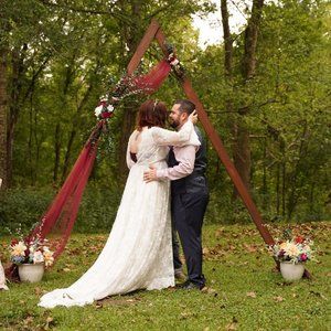 Bell Sleeved Lace Boho Maternity Wedding Dress